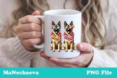 Summer German Shepherd Clipart | Coquette Dog Sublimation Product Image 3