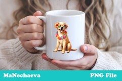 Summer Labrador Dog Clipart | Coquette Dog Sublimation Product Image 3