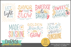 Summer Sayings Sublimation and Sticker Designs Product Image 2
