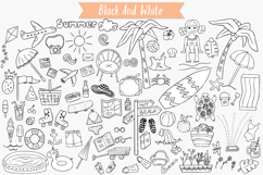 Summer Season Doodles | Beach, Coconut Tree, Sun, Ice Cream Product Image 4