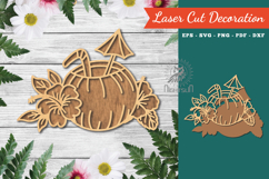 Summer Drink Laser Cut Decoration Product Image 1