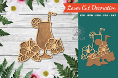 Summer Drink Laser Cut Decoration Product Image 1
