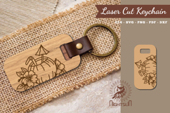 Summer Drink Laser Cut Keychain Product Image 1