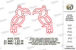 Summer Earrings Laser Cut. Dangle Summer Earrings SVG Product Image 2