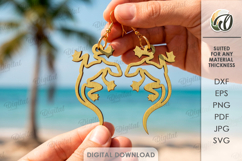 Summer Earrings Bundle Laser Cut. Dangle Summer Earrings SVG Product Image 6