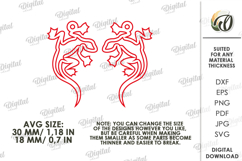 Summer Earrings Laser Cut. Dangle Summer Earrings SVG Product Image 2