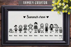 Summer Family crew creator Funny family sign svg