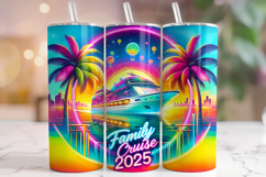 Family Cruise Tumbler, Cruise 2025 Tumbler Wrap, Cruise PNG Product Image 1