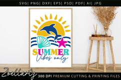 Summer SVG Cut Files Summer Vibes T-shirt Mug Pillow Design Product Image 4