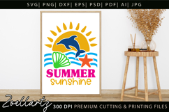 Summer SVG Cut Files Summer Vibes T-shirt Mug Pillow Design Product Image 5