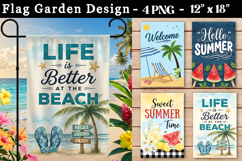 Summer Flag Garden PNG Product Image 1