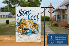 Summer Garden flag png Beach yard sign Quote sublimation png Product Image 1