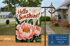Summer Garden flag png Spring yard sign Flower sublimation Product Image 1