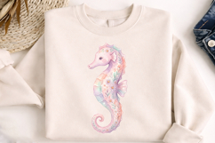 floral seahorse png, seahorse clipart png, coastal clipart png, hand drawn seahorse, summer seahorse png, ocean animal clipart, marine life png, underwater clipart, seahorse sublimation, seaside clipart png