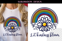 Vintage Rainbow T Shirt Sublimation | Motivational Quotes Product Image 1