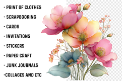 Summer Flowers Clipart PNG Product Image 2