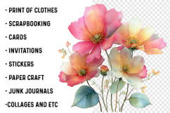 Summer Flowers Clipart PNG Product Image 2