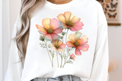 Summer Flowers Clipart PNG Product Image 3
