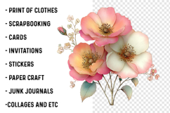 Summer Flowers Clipart PNG Product Image 2