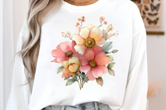 Summer Flowers Clipart PNG Product Image 3