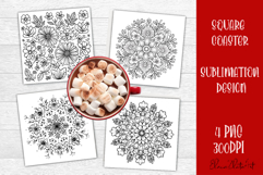 Summer girls Coaster Design |Coloring pages Product Image 1