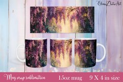 Flowers Mug Sublimation, Floral Design Mug Product Image 1