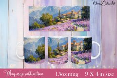 Flowers Mug Sublimation, Floral Design Mug Product Image 1