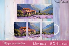 Flowers Mug Sublimation, Floral Design Mug Product Image 1