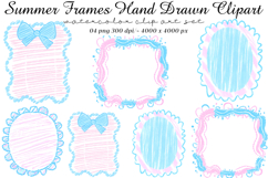 Summer Frames Hand Drawn Clipart Product Image 1