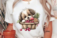 Summer Fruit Basket Animals Clipart Product Image 2