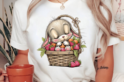 Summer Fruit Basket Animals Clipart Product Image 2