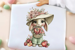 Summer Fruit Basket Animals Clipart Set Product Image 3