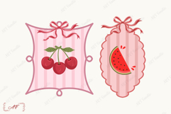 Summer Fruits Coquette Frame Png | Coquette Frame Png Product Image 3