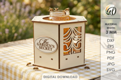 3D Summer fruit fly trap box Laser Cut. Case SVG Product Image 1