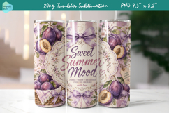 20 OZ Skinny Tumbler Sublimation | Summer fruits Bindle Product Image 6