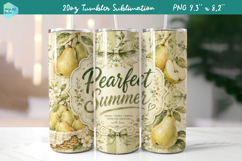 20 OZ Skinny Tumbler Sublimation | Summer fruits Bindle Product Image 10