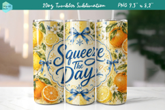 20 OZ Skinny Tumbler Sublimation | Summer fruits Bindle Product Image 17