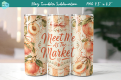 20 OZ Skinny Tumbler Sublimation | Summer fruits Bindle Product Image 18