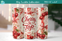 20 OZ Skinny Tumbler Sublimation | Summer fruits Bindle Product Image 19