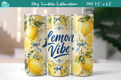 20 OZ Skinny Tumbler Sublimation | Summer fruits Bindle Product Image 21