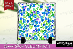 Fruit Slate PNG - Summer Square Slate Sublimation Product Image 1