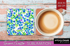 Fruit Square Coaster - Summer Coaster PNG Sublimation Product Image 1