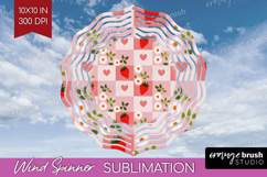 Summer Fruit Wind Spinner Sublimation PNG - Fruit Round Product Image 1