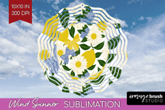 Summer Fruit Wind Spinner Sublimation PNG - Fruit Round Product Image 1