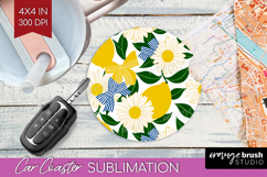 Summer Fruit Car Coaster - Fruit Coaster PNG Sublimation Product Image 1