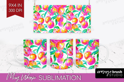 Fruit Mug Wrap - Summer Mug PNG Sublimation Product Image 1