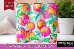 Fruit Tumbler Wrap - Summer Tumbler PNG Sublimation Product Image 1