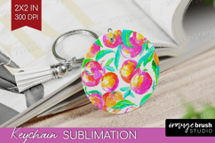 Fruit Keychain PNG - Summer Keychain Sublimation Product Image 1