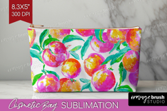 Fruit Cosmetic Bag - Summer Makeup Bag PNG Sublimation Product Image 1