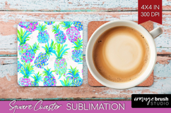 Fruit Square Coaster - Summer Coaster PNG Sublimation Product Image 1